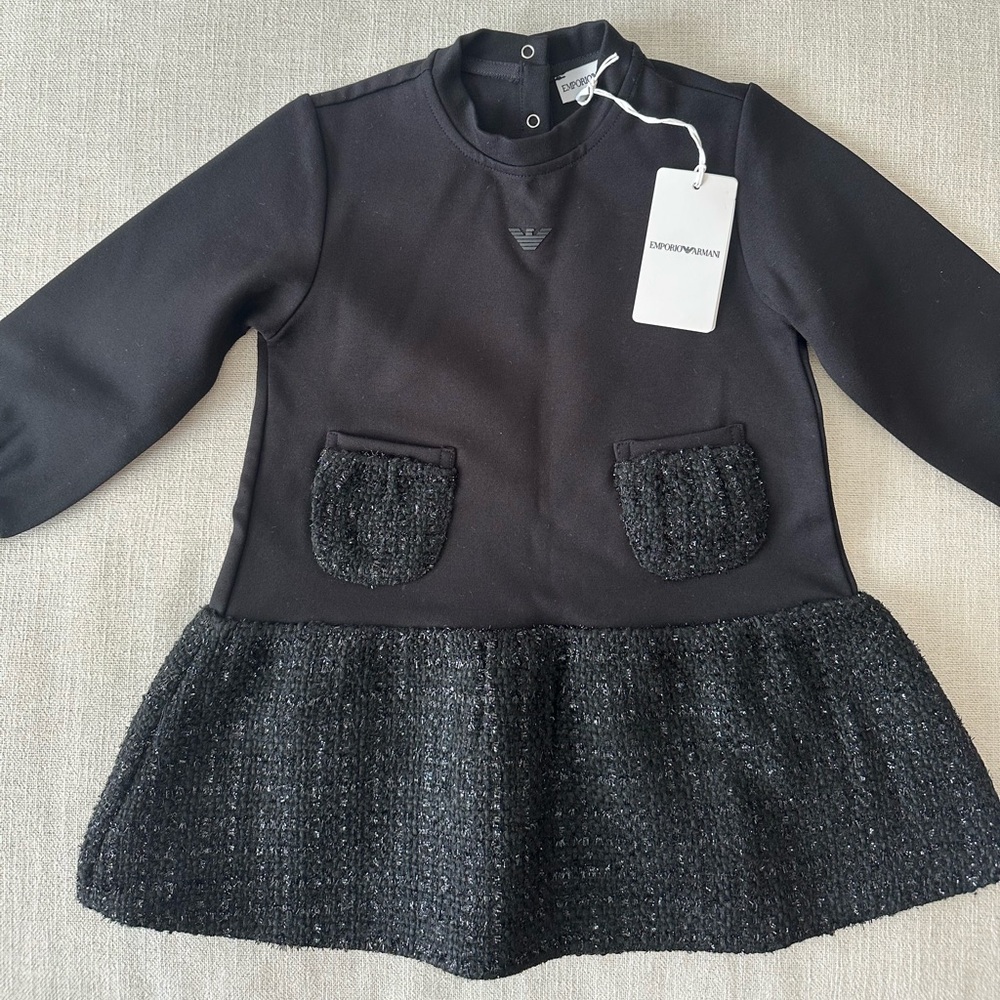 Emporio Armani Tweed Toddler Dress